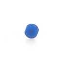Glaskraal, rond, blauw, mat, 6 mm (streng)