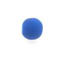 Glaskraal, rond, blauw, mat, 10 mm (streng)