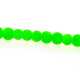 Glaskraal, rond, neon groen, mat, 4 mm (streng)
