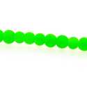 Glaskraal, rond, neon groen, mat, 4 mm (streng)