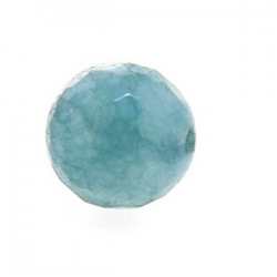 Dyed Jade, kraal, blauw, rond, facetten, 10 mm (10 st.)