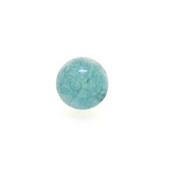 Dyed Jade, kraal, rond, blauw, 6 mm (10 st.)