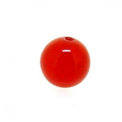 Dyed Jade, kraal, rond, ruby, 6 mm (10 st.)