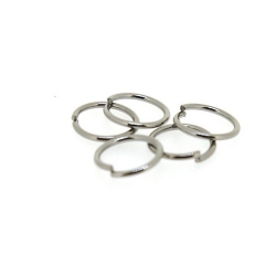 Ring open blackplated 12 mm (10 gram)