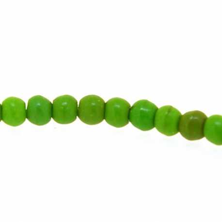 Gekleurd Turquoise kraal, rond, groen, 3 mm (streng)