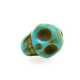Gekleurd Turquoise, kraal, skull, turquoise, 10 mm (10 st.)