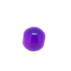Glaskraal, rond, paars, 6 mm (20 st.)