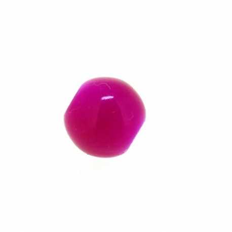 Glaskraal, rond, lichtroze, 6 mm (20 st.)