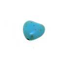 Gekleurd Turquoise, kraal, hart, turquoise, 11 mm (5 st.)