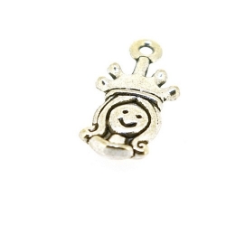 Bedel, prinsesje, zilver, 20 mm (5 st.)