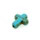 Gekleurd Turquoise, kraal, kruis, turquoise, 16 x 12 mm (5 st.)