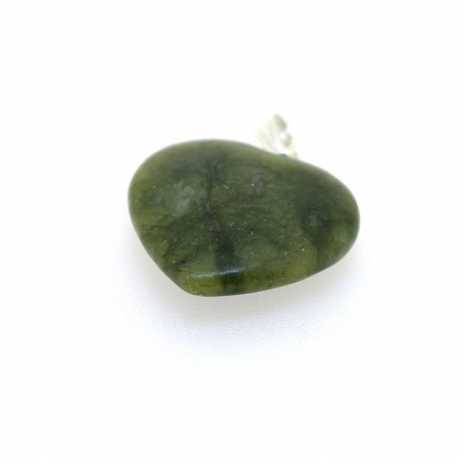 Halfedelsteen hanger hart 22 mm (1 st.)