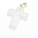 Halfedelsteen hanger Chrystal kruis 25 x 14 mm (1 st.)