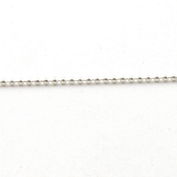 Ballchain, zilver, 2 mm (1 meter)