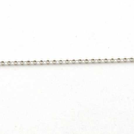 Ballchain, zilver, 2 mm (1 meter)