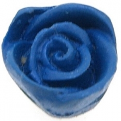 Cinnabar kraal roos blauw 12  x 14 mm  (5 st.)