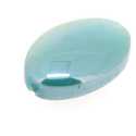 Luster kraal, ovaal (plat), petrol, 18 x 12 mm (5 st.)