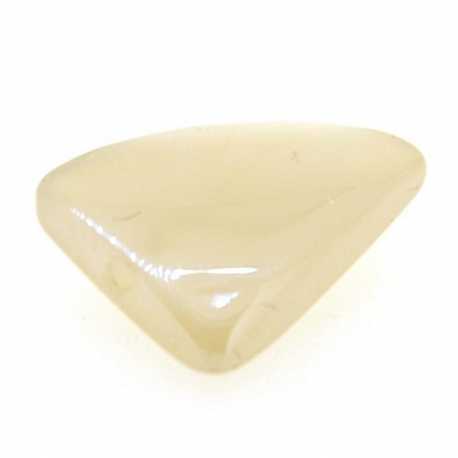 Luster kraal, langwerpig, hoekig, champagne, 18 x 14 mm (3 st.)