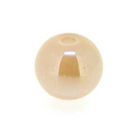 Luster kraal, rond, donker champagne, 4 mm (76 st.)