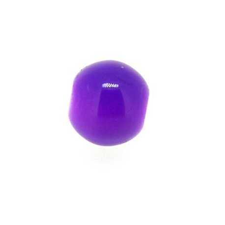 Glaskraal, rond, paars, 8 mm (10 st.)