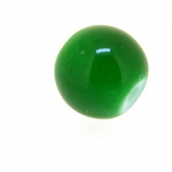 Glaskraal, rond, groen, 8 mm (10 st.)