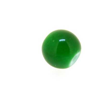 Glaskraal, rond, groen, 8 mm (10 st.)