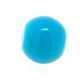 Glaskraal, rond, turquoise, 8 mm (10 st.)