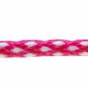 Koord, rond, roze/wit, 3 mm (1 mtr.)