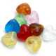 Glaskraal, hart, mix, 16 mm (10 st.)