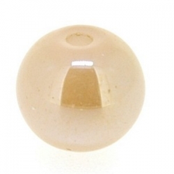 Luster kraal, rond, beige, 4 mm (76 st.)