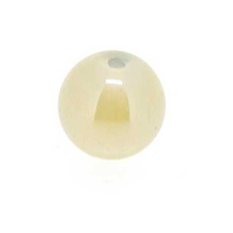 Luster kraal, rond, champagne, 6 mm (20 st.)