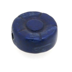 Gekleurd Turquoise, kraal, bloem, blauw, 12 mm (streng)