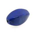 Gekleurd Turquoise, kraal, ovaal, hoekig, blauw, 18 x 9 mm (streng)