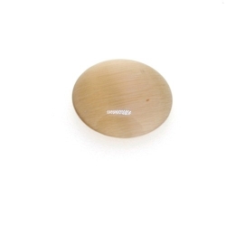 Cabochon/plaksteen, glas, catseye, rond, bruin, 12 mm (5 st.)