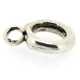 Metaal, tussenstuk, rond met oogje, zilver, 20 mm (3 st.)