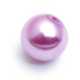 Glasparel, rond, roze, 14 mm (10 st.)