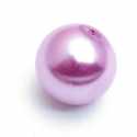 Glasparel, rond, roze, 14 mm (10 st.)