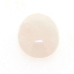 Cabochon, ovaal, halfedelsteen, rozekwarts, 16 x 12 mm (5 st.)