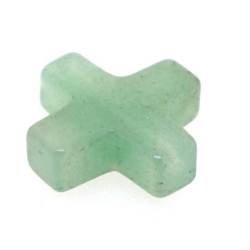 Green Aventurine kraal kruis 16 mm (3 st.)
