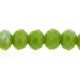 Facetkraal, donut, licht groen, 3 x 4 mm (streng)