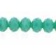 Facetkraal, donut, zeegroen, 4 x 6 mm (streng)