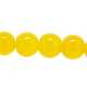 Glaskraal, rond, geel, 6 mm (streng)