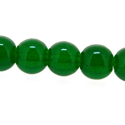 Glaskraal, rond, groen, 6 mm (streng)