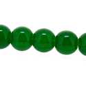 Glaskraal, rond, groen, 6 mm (streng)