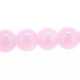 Glaskraal, rond, lichtroze, 4 mm (streng)