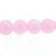 Glaskraal, rond, lichtroze, 6 mm (streng)
