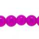 Glaskraal, rond, fuchsia, 6 mm (streng)