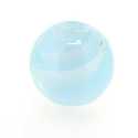 Luster kraal, rond, lichtblauw, 14 mm (3 st.)