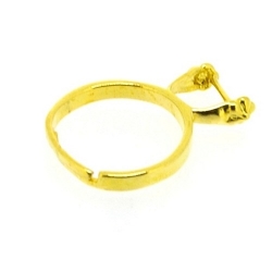 Verstelbare ring, goud, montagestukje ca. 8 mm (1 st.)