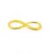 Metaal, verdeler/tussenstuk, goud, infinity, 30 mm (3 st.)